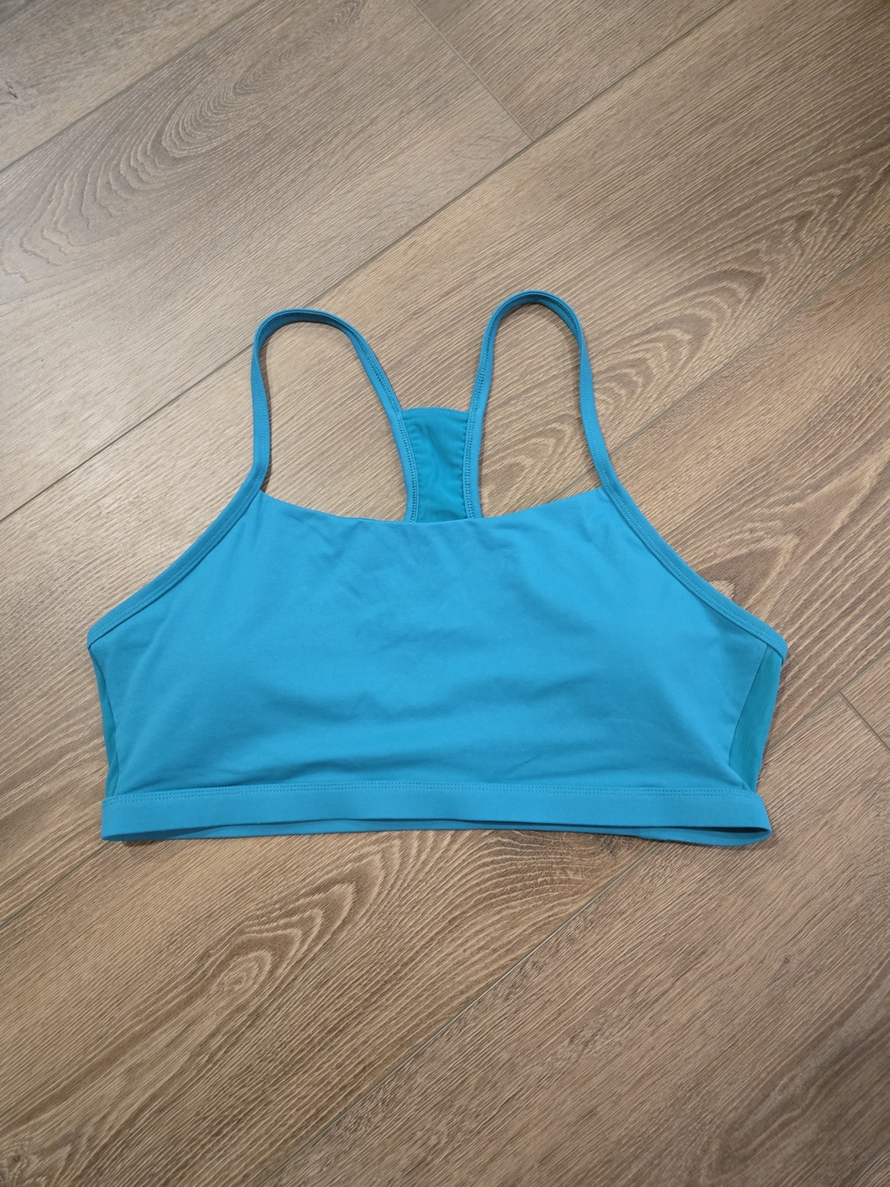 Fabletics Teal Racerback Sports Bralette